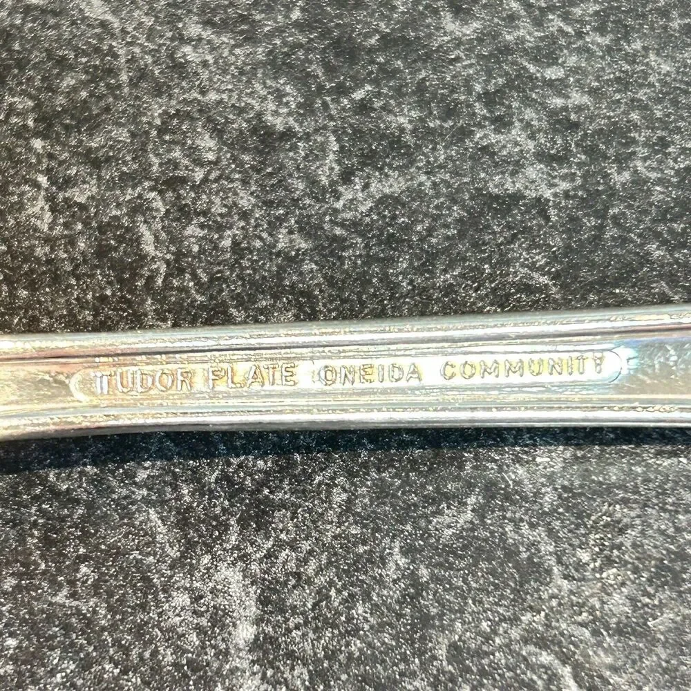 Tudor Plate 1948 SWEET BRIAR Serving‎ Spoon & Fork Flatware Oneida Community